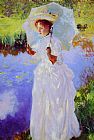 John Singer Sargent A Morning Walk lady painting